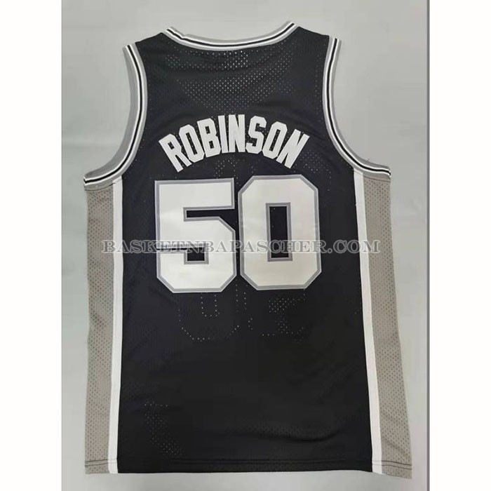 Maillot San Antonio Spurs David Robinson NO 50 Mitchell & Ness 1998-99 Noir